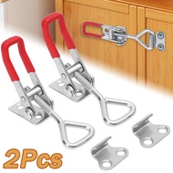 2pcs Adjustable Toolbox Case Metal Toggle Latch Catch Clasp Quick Release Clamp Anti-Slip Push Pull Toggle Clamp Tools