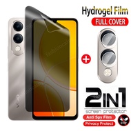 2 in 1 Anti-spy Hydrogel Film For Vivo Y04 S Y04S Y04 S Y04T Y29 T Y 29T Y29T Y29S VivoY04S VivoY29T