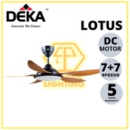 DEKA Lotus 5 DC Motor 56” Ceiling Fan Remote Control with 38W LED 3 colour light