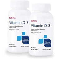 GNC Vitamin D-3 2000 IU - Twin Pack
