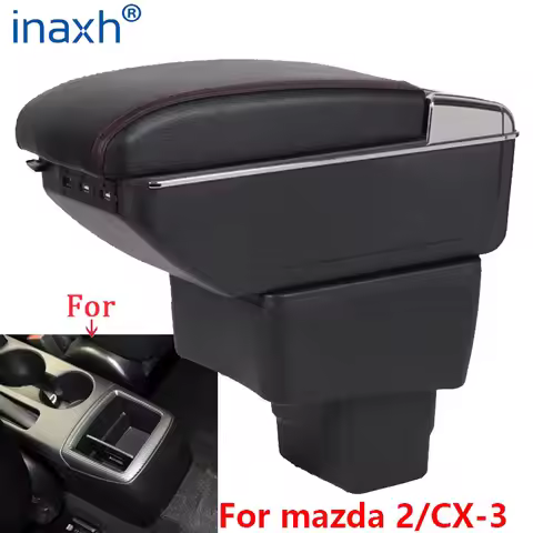 For Mazda CX-3 Armrest Retrofit for Mazda 2 Skyactiv Version CX-3 Car Armrest Storage Box Car Access