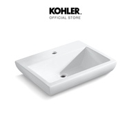 KOHLER (จัดส่ง 5-7 วัน) Parliament lavatory อ่างล้างหน้าแบบวางบนเคาน์เตอร์ รุ่น  พาร์เลียเมนท์ สีขาว