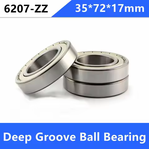 4pcs 35x72x17mm 6207ZZ 6207Z 6207 Z ZZ Bearings 35*72*17 mm Deep Groove Ball bearing