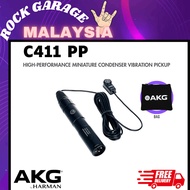 AKG C411 PP High-Performance Miniature Condenser Vibration Pickup With MPAV Standard XLR Connector (