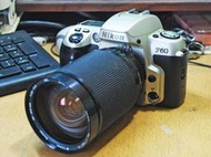 Nikon F60底片單眼相機+Vivitar 28-200mm f3.5-5.3手動鏡頭+電池 可台南北區自取