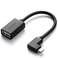 Cáp OTG Micro USB to USB Ugreen 10379 (Góc 90 Độ) Chính Hãng