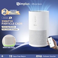 Simplus Air Purifier|330m³/h CADR|Suitable 25-40m²丨App Control丨35dB Quiet|Removes Dust, Smell, Pet D