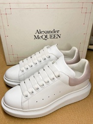 🌸全新Alexander McQueen麥昆小白鞋 粉尾款