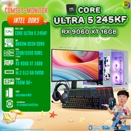 COMSET + MONITOR/ BONMECOM2 ครบเซ็ตพร้อมจอ/ CPU CORE ULTRA 5 245KF/ RX 9060 XT 16GB