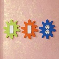 Creative Light Switch Plate Cover, Single/Double Outlet Wall Socket Cover, Cute Irregular Wavy Edge 
