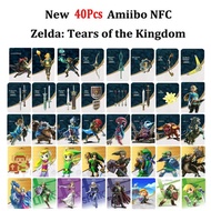 ตำนานของ Zelda Tears Of The Kingdom Ganondorf สวิตช์ Amiibo การ์ดเชื่อมต่อ NFC 40ชิ้น/ชุดการ์ดเกมคอล
