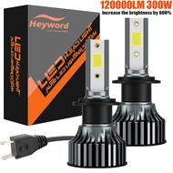 Heyword 2Pcs LED H4 H7 Car Headlight H1 LED Bulb H8 H11 9005 HB3 9006 HB4 9004 H3 H13 Led Lights 120