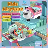 🐳Educational Construction AirPlane Aeroplane Toy Car Plane Toys Assembled Coin Bank Sound Toys for K