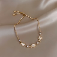 Opal Small Fish Bracelet Female ins Niche Design Exquisite Adjustable Pull-out Bracelet Bracelet Tem