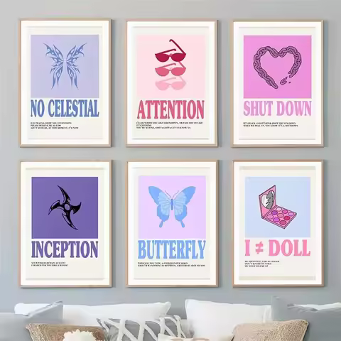Kpop Music Album Twice NewJeans Girl Band Rock Rapper Poster Aesthetic Print Canvas Print Home Offic