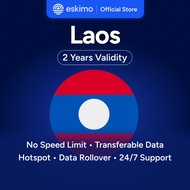 Eskimo Laos eSIM 1-10GB | 2 Years Validity | How to Redeem in Description