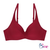 Bme (Eco Fashion)เสื้อชั้นในไร้โครง Level 1 ฟองน้ำบาง รุ่น ME1K39  สีดำ/สีโอวันติน/สีแดง/สีนู้ด (แนะ