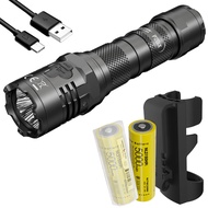 Power Bundle P20iX+NL2150HPi 4000 lumens Rechargeable Tactical Flashlight, 2X NL2150HPi, and LumenTa