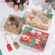 CHRISTMAS BIRTHDAY CUPCAKE BOX 6 holes Muffin Box BIRTHDAY Cake Box Cake Packaging Mica Cake Box (CO