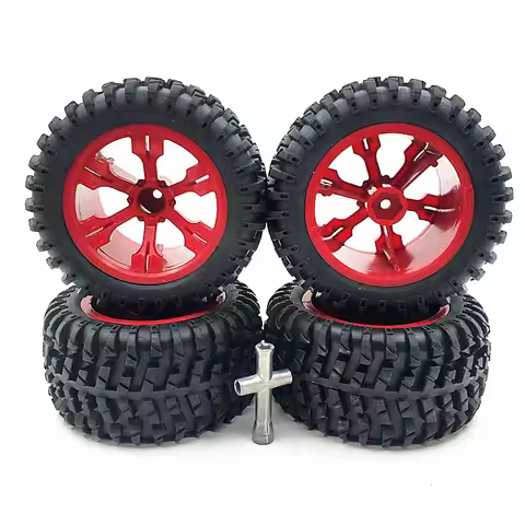 Wide Tire Skin & Wheel Rim for WLtoys 12428 144001 124018 124019 RC Car Upgrade Part