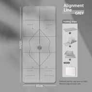 GYMPRO 183*61CM TPE Foldable Yoga Mat 4MM 6MM Thick Yoga Bats Non Slip Yoga Mat Easy To Carry Foldab