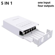 KEBIDU POE Extender 4 5 Port 100Mbps Network Repeater 250M Extension Mode IP30 Dustproof Support IP