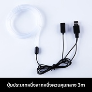 CHEWUSHI | ไฟภายในรถยนต์ควบคุมด้วยเสียง ตามจังหวะเพลง RGB USB ไร้สาย