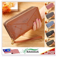 🎲🖞👣12W4 Al Sahhia Double Zip Forever Love Purse Lady Women's Multi-slot Zip Purse Woman Wallet