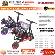 Reel Golden Fish Black Kingkong SW PH 2000 3000 4000 5000 6000 Anti Air Laut Power Handle