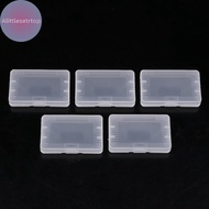 Alittlesetrtop 5Pcs Transparent Game Cartridge Case For Gameboy Advance GBA GBC Plastic Dustproof Bo
