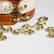 S-shaped Brass Hook Brass S Hook Copper Hook Small Hook Handmade DIY Brass Leather Accessories