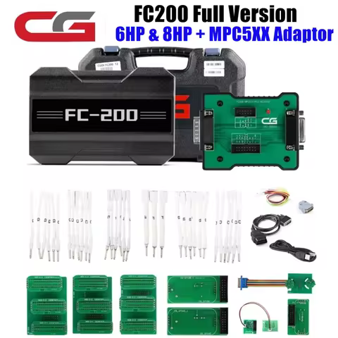 CG CGDI FC200 ECU Programmer Full Version with 6HP 8HP/MSV90/N55/N20/B48/B58 and MPC5XX Adapter Set 