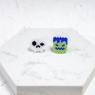 萬聖節 骷髏骨 科學怪人 耳環