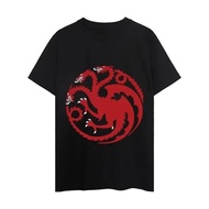 Dragon House T-shirt Ladies Couple Outfit Combination Clothing Short-sleeved Lapel Fashion Ladies Y2