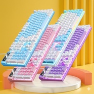 K500 Mechanical Keyboard for Gamers & Office, 104 Full Keys, Beautiful Bright LED Lights, USB Connec