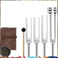 Frequency Tuning Fork Set-Weighted& Unweighted 128Hz 432Hz 512Hz 528Hz Tools with Activator, Mallet&