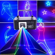 DJDiscoLights Party Lights 3DAnimation Laser Sound Activated DMX Laser Light for DJ Parties Stage C