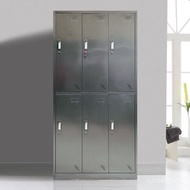 Factory Locker Locker Locker Stainless Steel Dust-Free Locker Six-Door Storage Moisture-Proof Factor