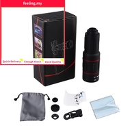 <FEELING>18X 28X 36X 64X Monocular Zoom Telescope Long Range Outdoor Mobile Phone Photo