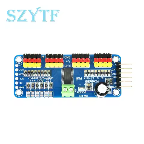 PCA9685 16 Channel 12-Bit PWM Servo Driver Module I2C Interface for Arduino Raspberry Pi ESP32