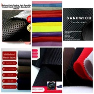 Double mesh fabric, double mesh fabric, chair material, vest material, hat material, Sandwich mesh f