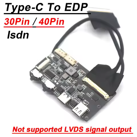 Isdn USB Type-C To EDP Driver Board EDP Signal 2K 4k 30PIN 40PIN Portable LCD Projector Screen Displ