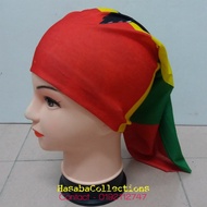 Bandana Headbuff Scarf Buff Sarung kepala Bob Marley