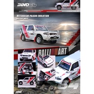 INNO MODELS INNO64 1/64 MITSUBISHI PAJERO EVOLUTION RALLIART WHITE
