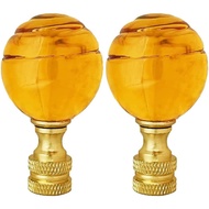 2x Hiasan Lampu Kristal, Penutup Skru Penutup Lampu untuk Lampu Meja/Lantai |   Tinggi 2 inci, Kunin