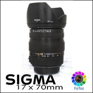 Sigma17 x 70mm Lens For Canon (USED)