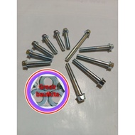 MESIN BOLT8, BOLT M6*30 M6*45 M6*60, FLANGE BOLT LENGTH 3CM = (6PCS) 4.5CM = (4PCS) 6CM = (1PCS), CV