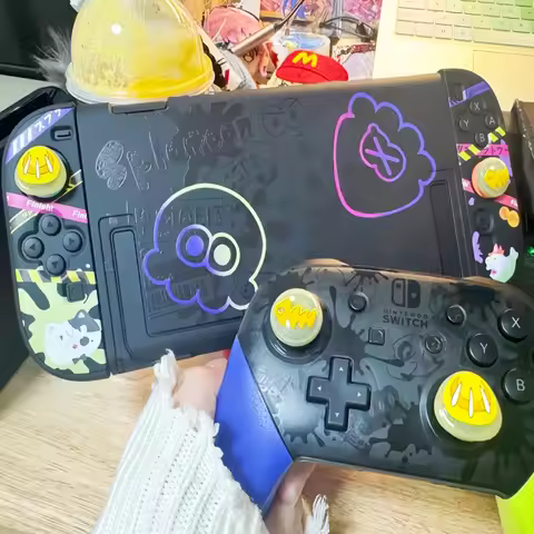 In stock Switch 2 Oled Protective Case Hard Shell Dockable Splatoon 3 Anti Scratch Shockproof Protec