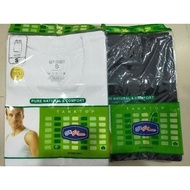 GT Man Plain White & Black Singlet GT Man Gtt Men's Singlet/