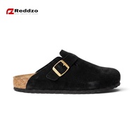 Reddzo Men's Clog Sandals Boston Suede BlackWanita - Unisex Slip-on Mules & Clogs